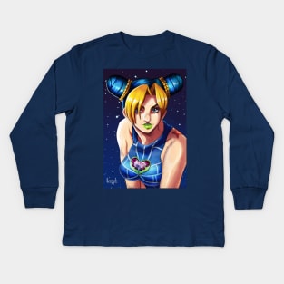 Jolyne Kujo Kids Long Sleeve T-Shirt